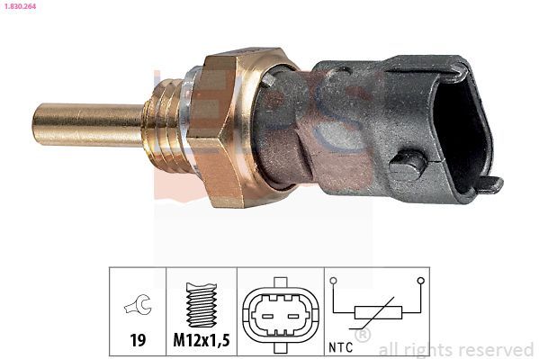 Sensor, temperatura del refrigerante