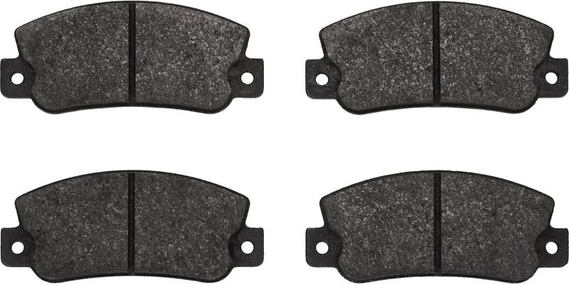 Remblokken set Achter , past: FIAT ARGENTA, BRAVO I, CROMA  LANCIA BETA, DEDRA, DELTA I, PRISMA, THEMA 1.3-2.9 07.77-10.01
