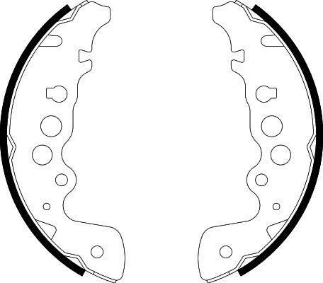 HELLA PAGID 8DB 355 001-921 Brake Shoe Set