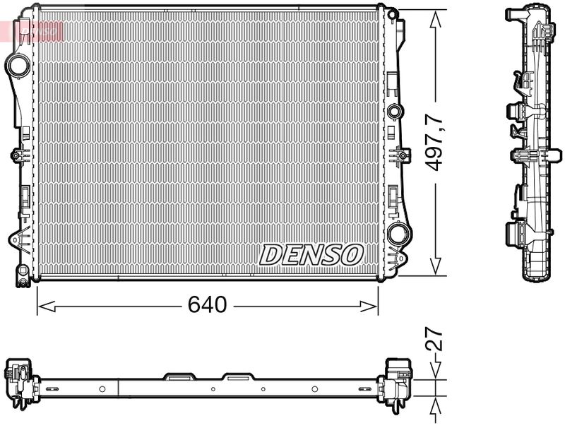 Радіатор Denso MB E-ClassGLCS-Class 2,0-6,0 13> > DENSO DRM17116