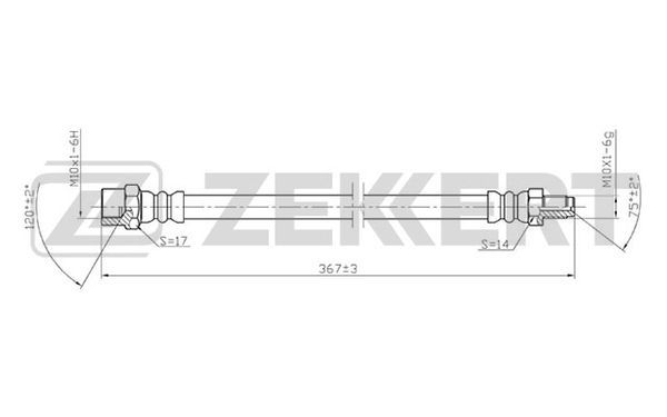 ZEKKERT BS-9012 Brake Hose