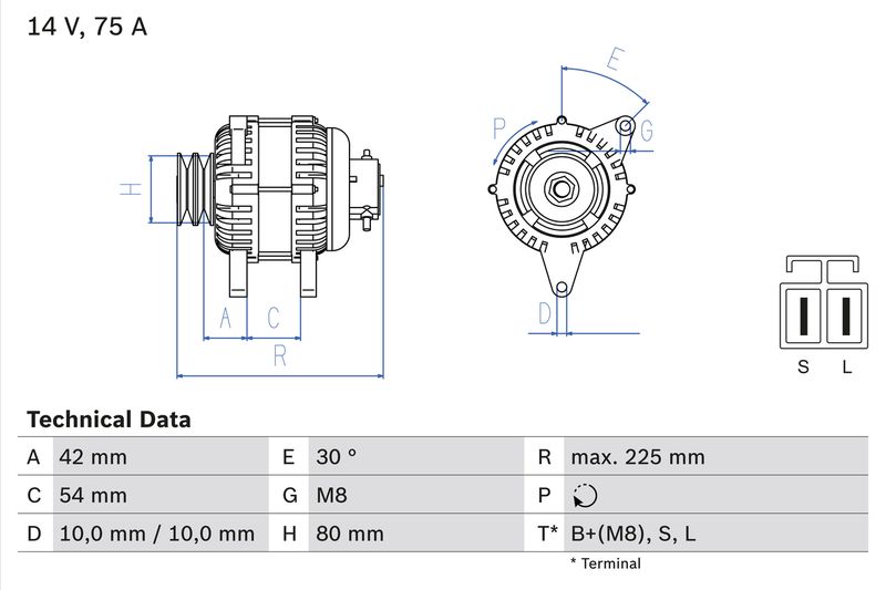 BOSCH generátor 0 986 042 291