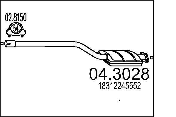 MTS katalizátor 04.3028