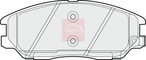 APEC Brake Pad Set, disc brake PAD1507