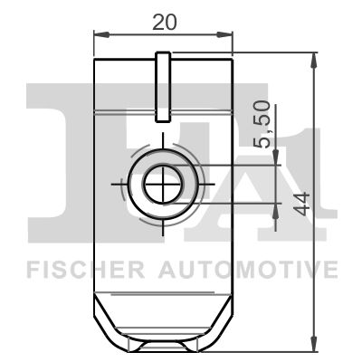 FA1 77-10021.5 Clip, trim/protection strip