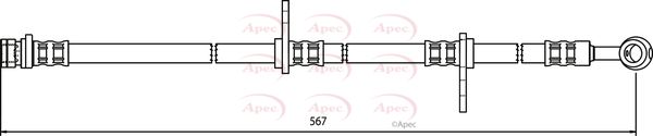 APEC Brake Hose HOS3319