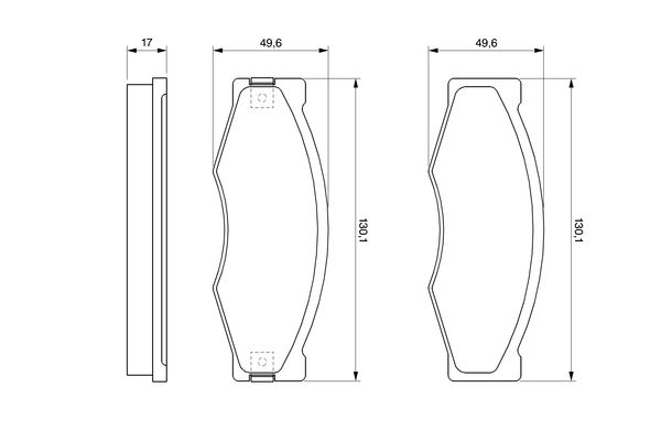 BOSCH гальмівних колодок передній NISSAN Serena,Vanette,