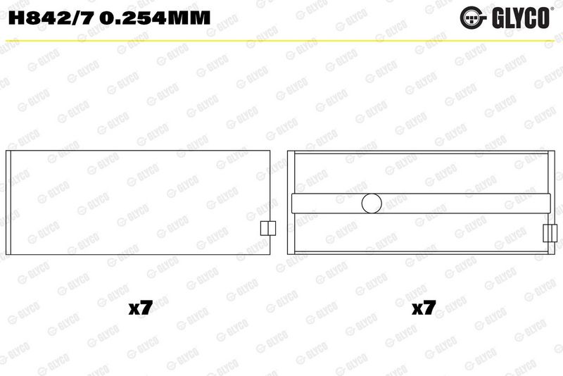 Cuzinet arbore cotit GLYCO H842/7 0.254mm