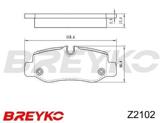 DAVID VASCO Z2102 Brake Pad Set, disc brake