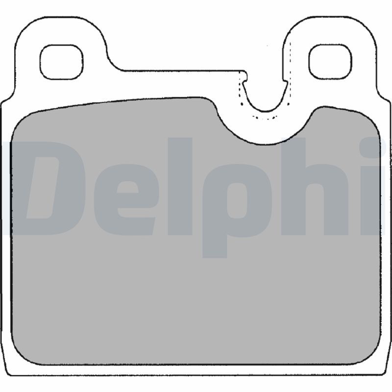 DELPHI fékbetétkészlet, tárcsafék LP1108