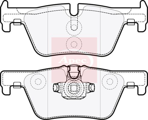 APEC Brake Pad Set, disc brake PAD1850