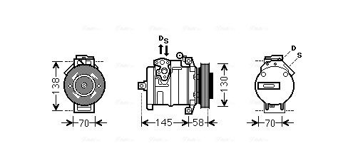 AVA QUALITY COOLING kompresszor, klíma MSAK494