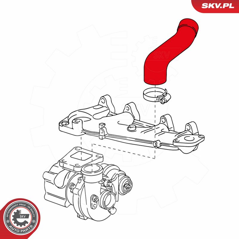 ESEN SKV 24SKV717 Charge Air Hose