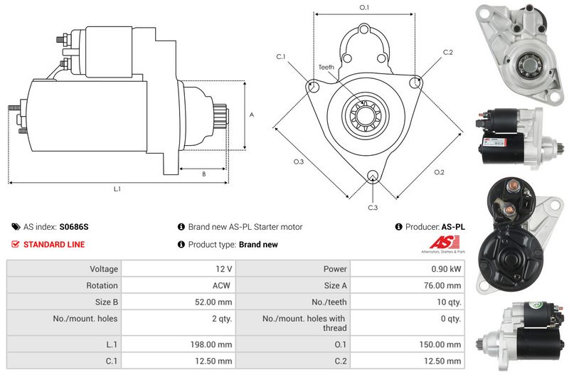 AS-PL S0686S Starter