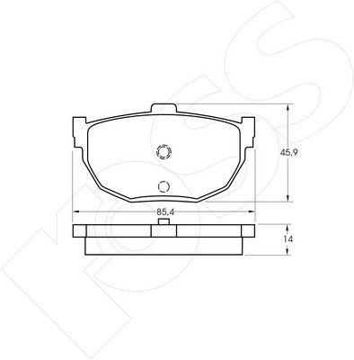 1-GNC R-447 - Brake Pad Set, disc brake
