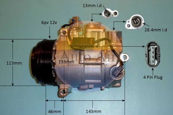 Auto Air Gloucester 14-0123P Compressor, air conditioning