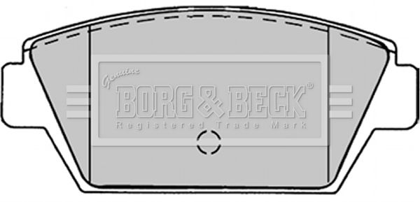 BORG & BECK fékbetétkészlet, tárcsafék BBP1243