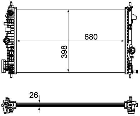 MAHLE Radiateur CR 1103 000P