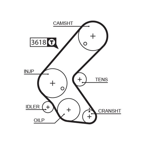 GATES Fogasszíj 5563XS