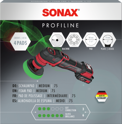 Disc suport polizor SONAX Foam Pad medium 75 04985000