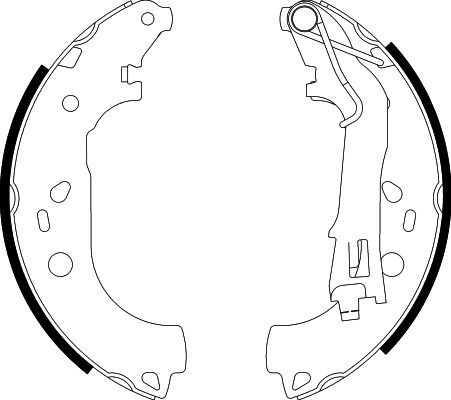 HELLA 8DB 355 003-051 Brake Shoe Set