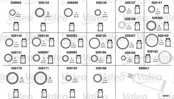 VALEO O-ring reparatieset 698929