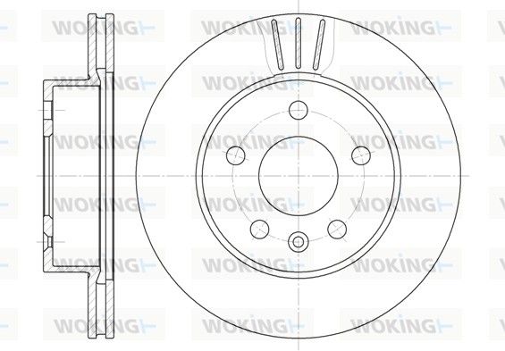 Гальмівний диск, Woking D6460.10