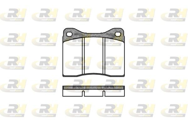 Комплект гальмівних накладок, дискове гальмо, Roadhouse 201100