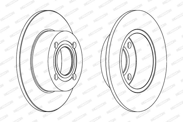 FERODO DDF128C Brake Disc