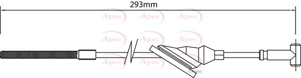 APEC Cable Pull, parking brake CAB1170
