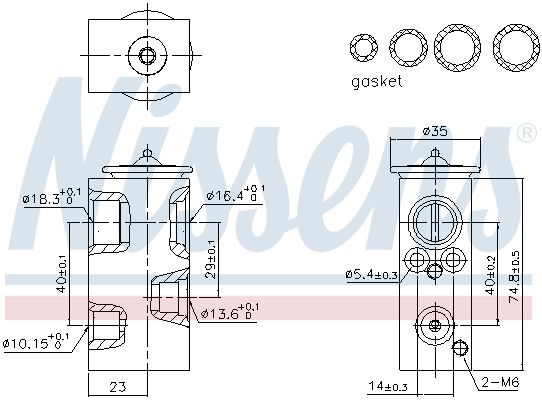 NISSENS 999498 Expansion Valve, air conditioning