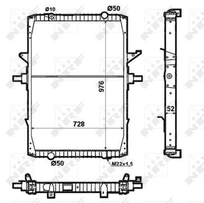 NRF 519709 Radiator, engine cooling