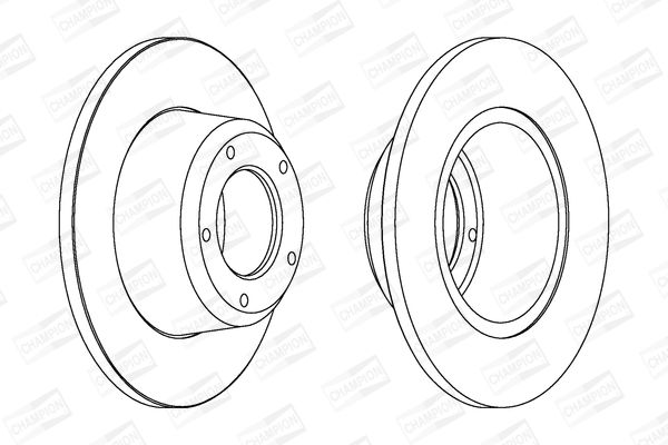 Гальмівний диск, Champion 561352