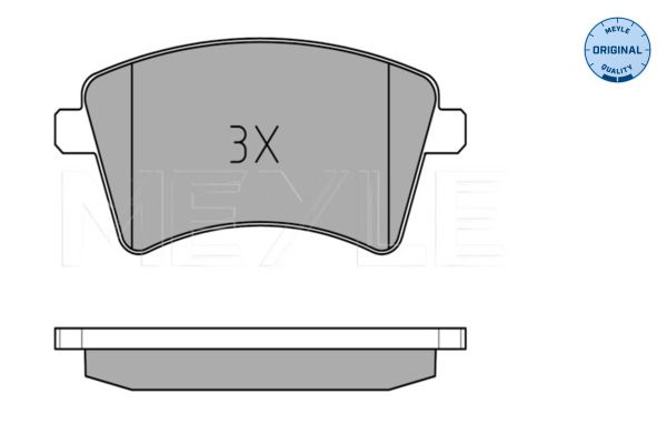 MEYLE 025 252 9118 Brake Pad Set, disc brake