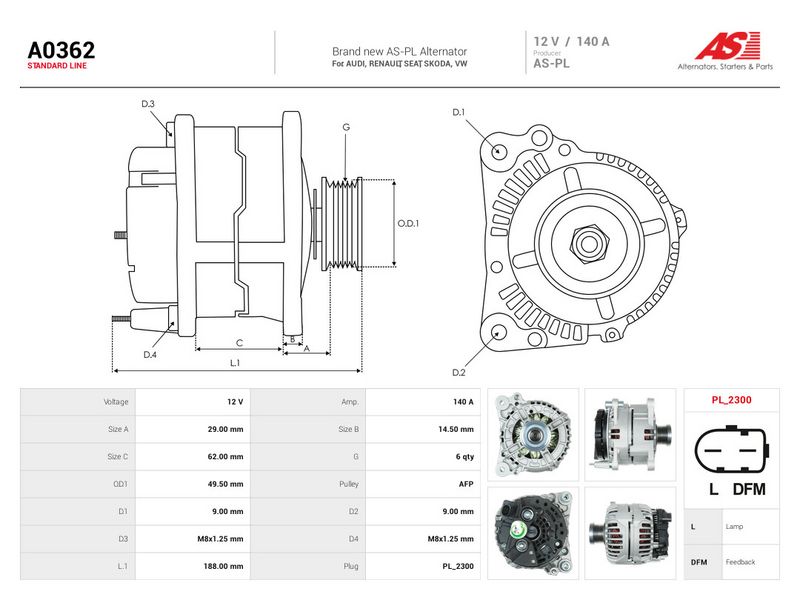 This part match OEM code: 3C903025K