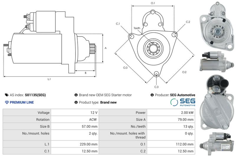 AS-PL S01135(SEG) Starteris