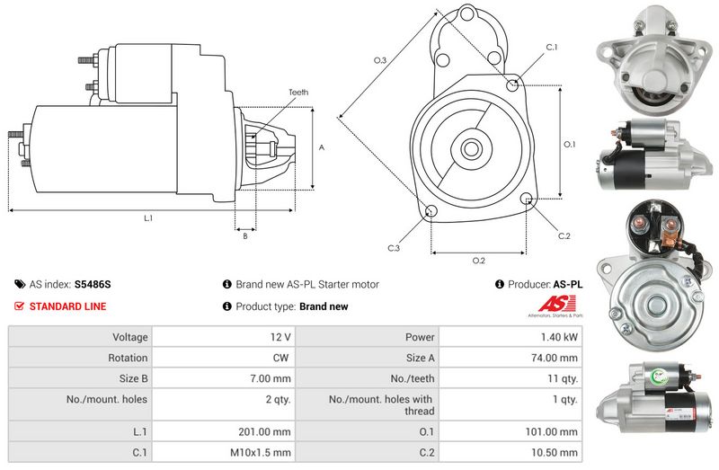 AS-PL S5486S Starter
