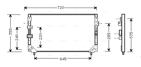 AVA QUALITY COOLING kondenzátor, klíma TO5225