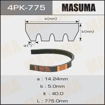 Поліклиновий ремінь, Masuma 4PK-775