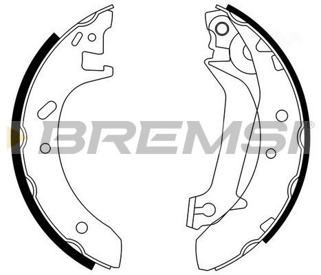 Комплект гальмівних колодок, Bremsi GF0229