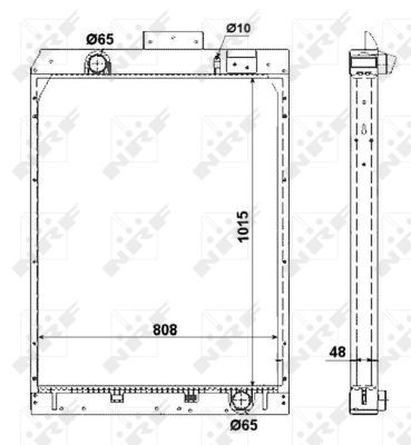NRF 58380 Radiator, engine cooling