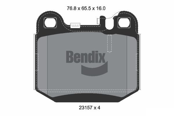 BENDIX Braking fékbetétkészlet, tárcsafék BPD1318