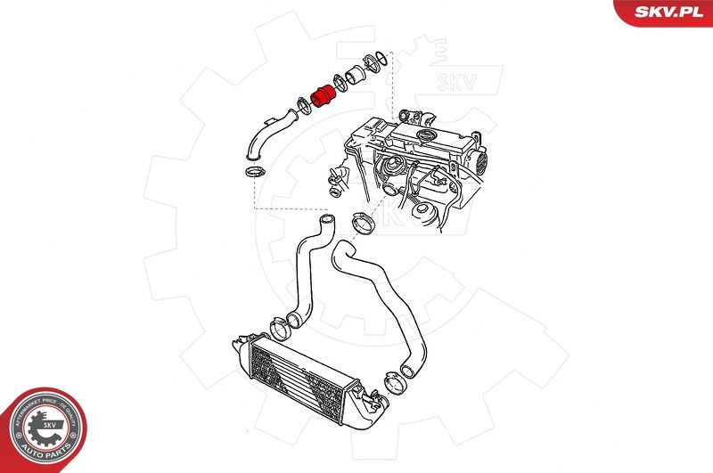 ESEN SKV 24SKV937 Charge Air Hose
