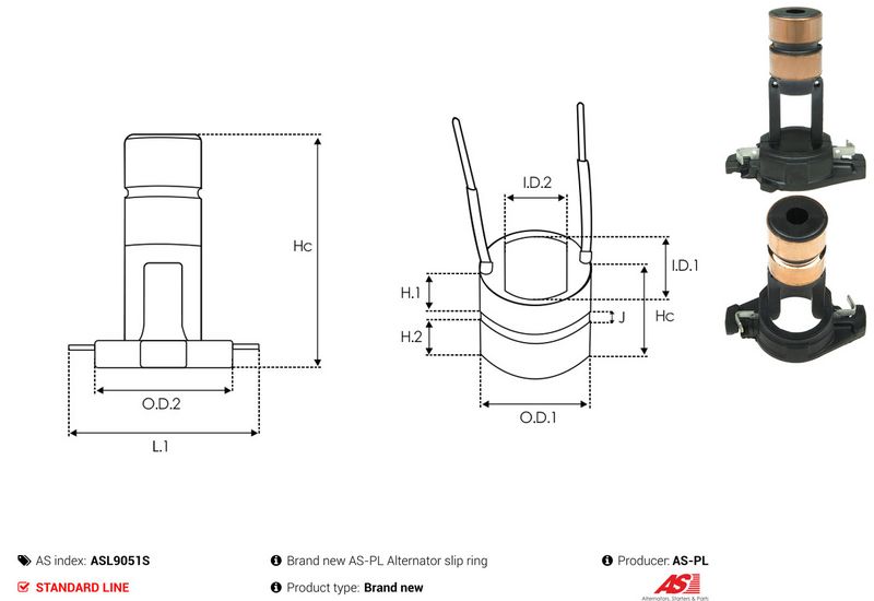 Rõngas, generaator, AS-PL ASL9051S