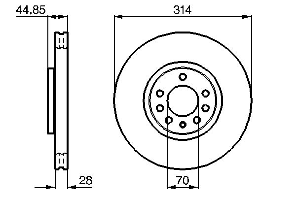 BOSCH 0 986 479 143 Brake Disc