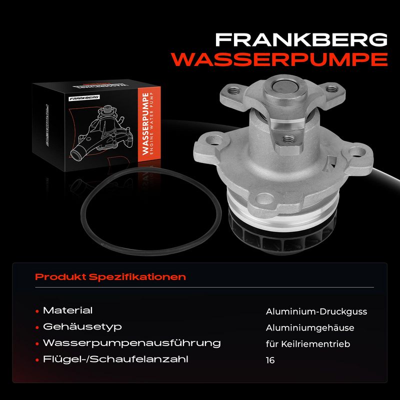 Frankberg 5481FB0024034 Water Pump, engine cooling