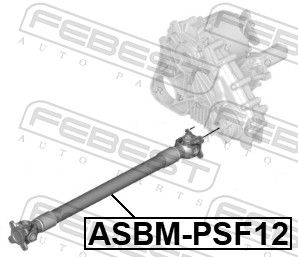 FEBEST ASBM-PSF12 Propshaft, axle drive