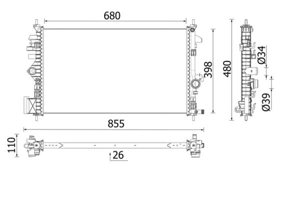 MAHLE Radiateur CR 2265 000P