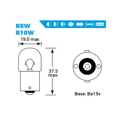 Simply S207 Lemputė R5W 12V 5W