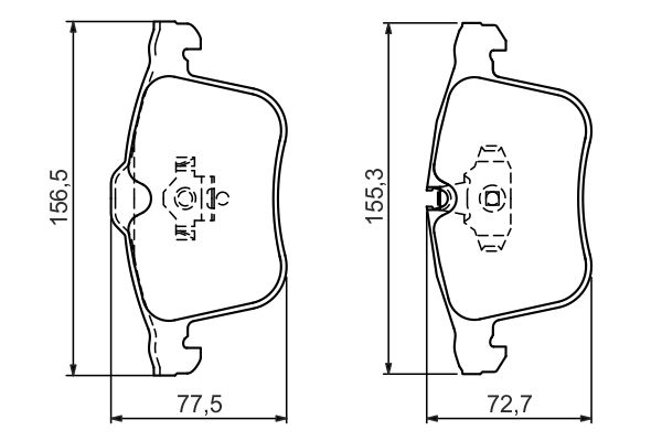 BOSCH 0 986 494 280 Brake Pad Set, disc brake